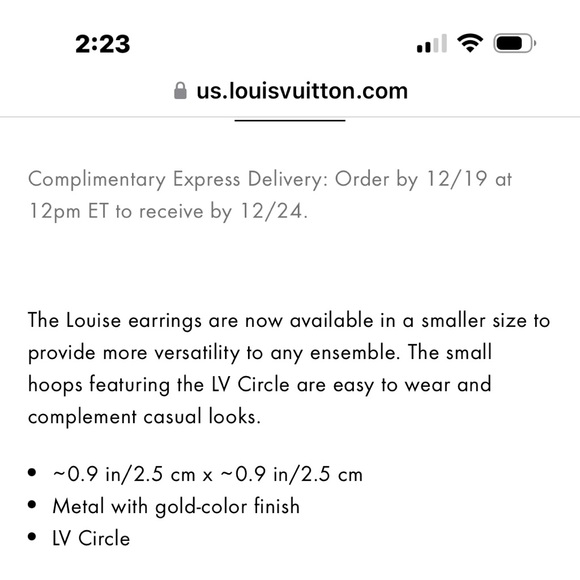 Louis Vuitton Earrings - Picture 7 of 7